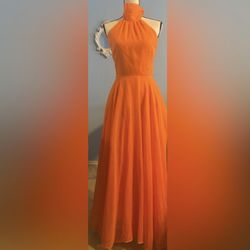 VTG Beverly Paige Orange Sleeveless Maxi 