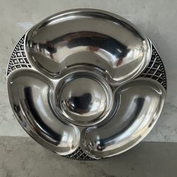 Wilton Armetale Chip And Dip Server