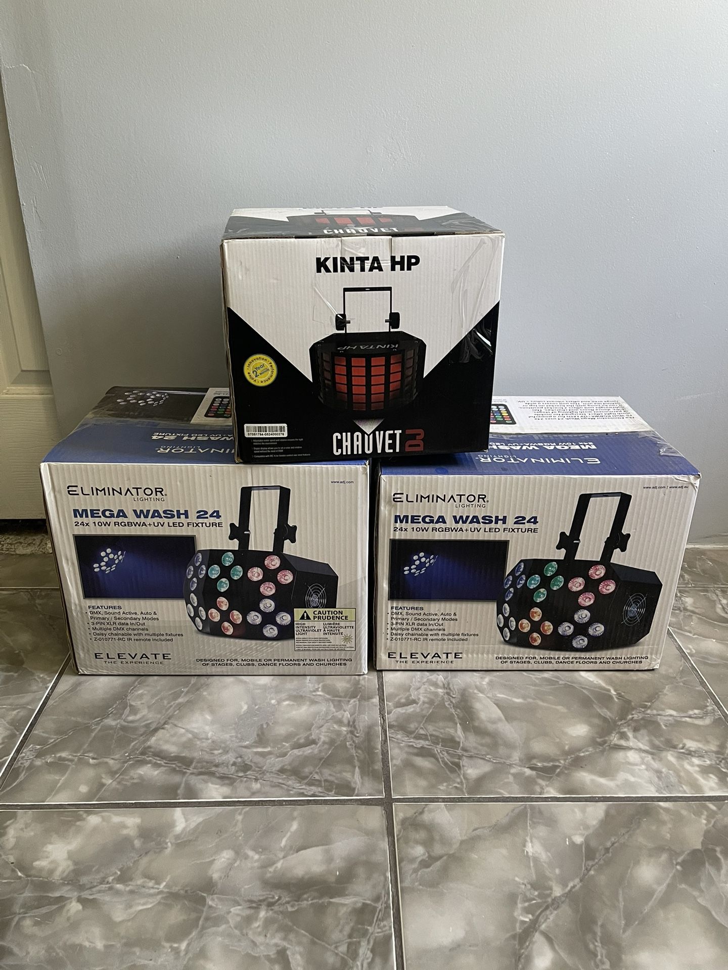 Chauvet Kinta + Eliminator Wash Dj Lights