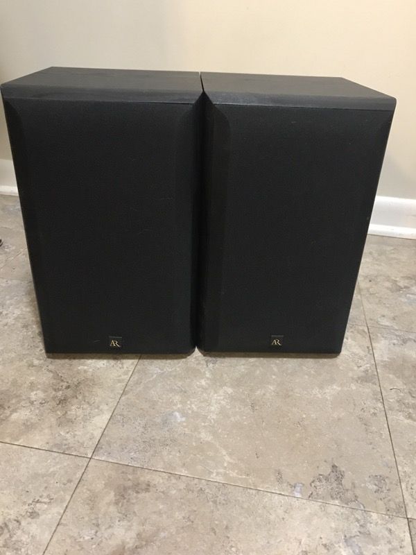 Acoustic Research PS2052 Bass Reflex 2 Way Ported Enclosure Bookshelf Speakers W/ Subwoofer & Dome Tweeter Woofer