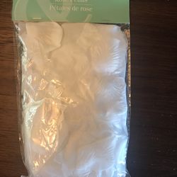 White Fabric Rose Petals - I Have Thousands! 20 Bags