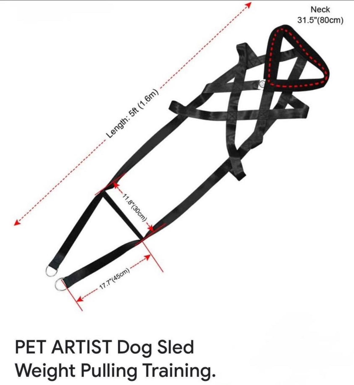 Dog Harness / Weight Pulling Training- New Condition