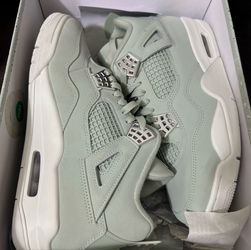 Air Jordan 4 Retro, Seafoam/Sail-metallic Silver US 10, Men’s