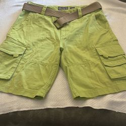 Newbrand American Rag Size -34 (100/: Cotton)with Belt Cargo Shorts With 6 Pockets 