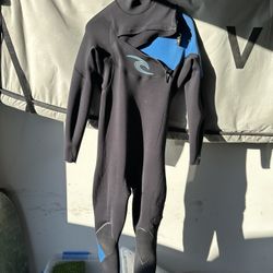 Rip Curl E-bomb E4 Wetsuit 3/2 Front Zip Size Large