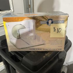Electric Food Slicer, White