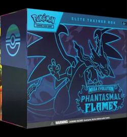 Pokémon Mega Evolution Phantasmal Flames Elite Trainer Box $150