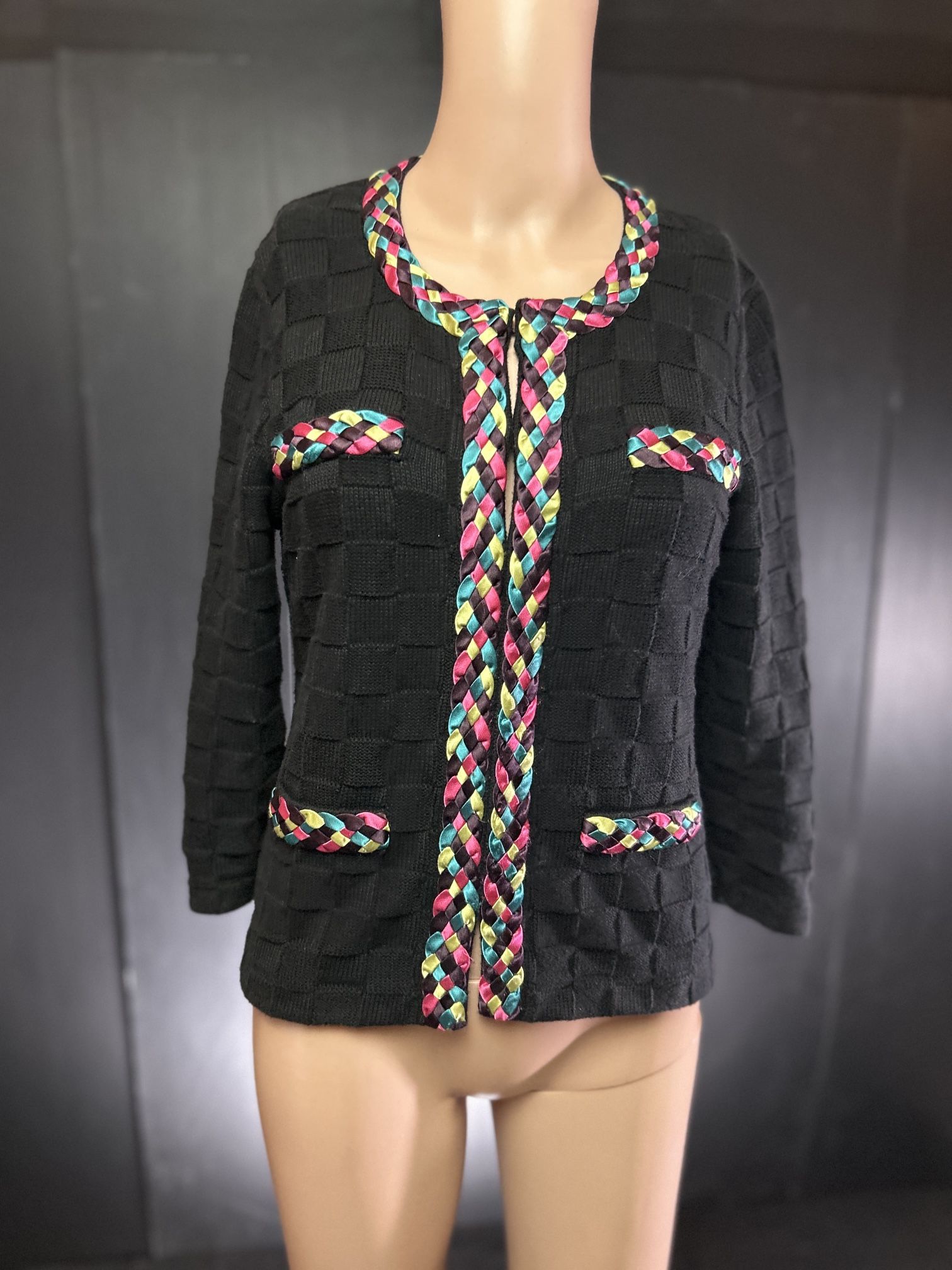 Michael Simon Black Sweater Size S 