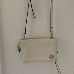 White Leather Vince Camuto Crossbody 