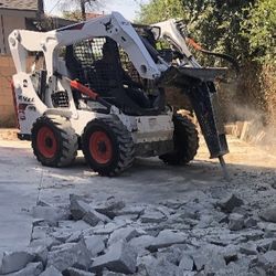 Bobcat - Excavator - Demo - Concrete 
