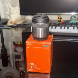 Sony E-Mount 30mm F3.5 Macro Lens