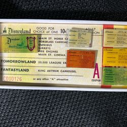 Disney Disneyland DLR - Ticket Book Pin Set (A-E) - Passholder Exclusive 2518