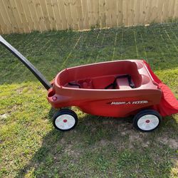 Red Wagon 3 Seats W Seatbelts And A Big Bag W A Sunshade Not Pictured 