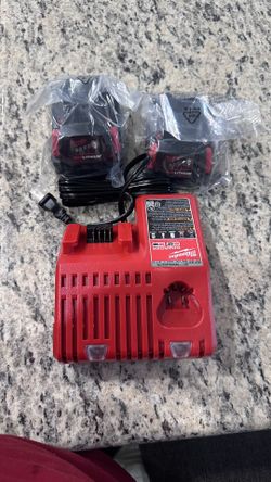 Batteries And Charger Milwaukee 