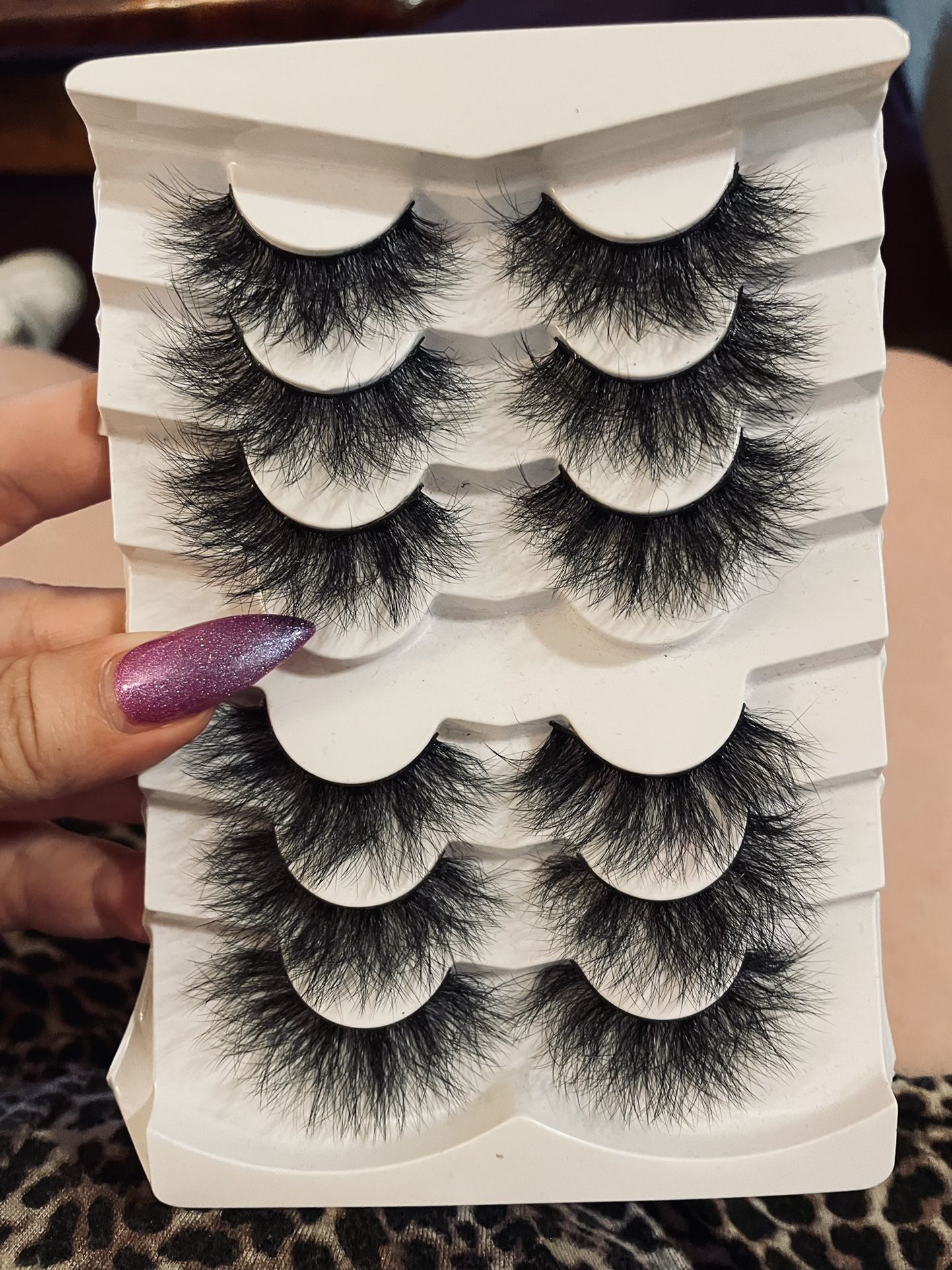 Six Pair Faux Mink Lashes