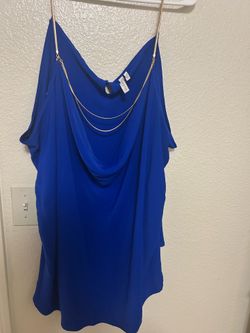 Royal Blue Studio Chain Cami Top