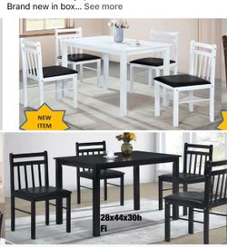 Dining table set with chairs