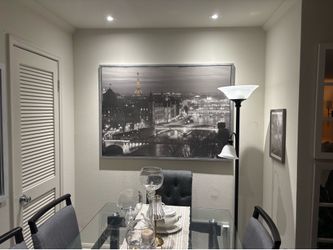 Vilshult Eiffel Tower Paris France Wall Art Canvas Print IKEA 55x39inch Big New