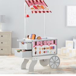 Melissa And Doug Ice Cream / Food Cart( Kids Toys)