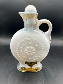 1957 Jim Beam Milk Glass Decanter