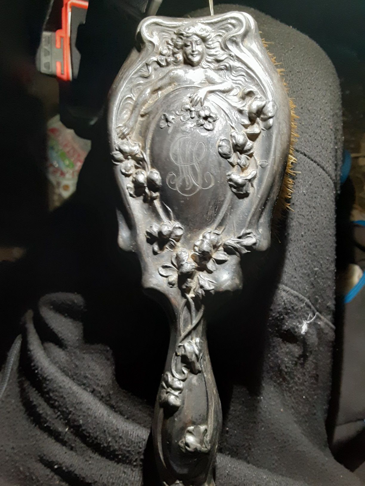 Vintage sterling silver brush