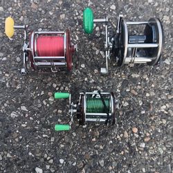 Peen Level Wind Salmon Fishing Reels 109 209 309 No Corrosion $80 for all 3 Pick Up Fremont Seattle. No Low Ball Offers Please. No Trades 