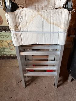 multi-position aluminum folding ladder