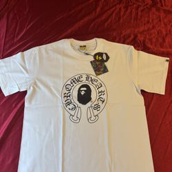 White Bathing Ape X Chrome Hearts Shirt 