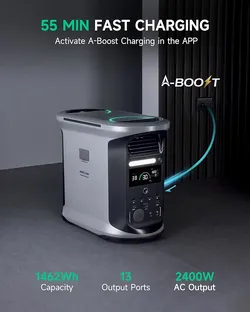 Ampace 2400w Peak Output 1500w Capacity solar Battery