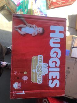 Huggies little snugglers size 1 , 198 count