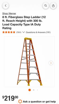 Werner 8ft ladder