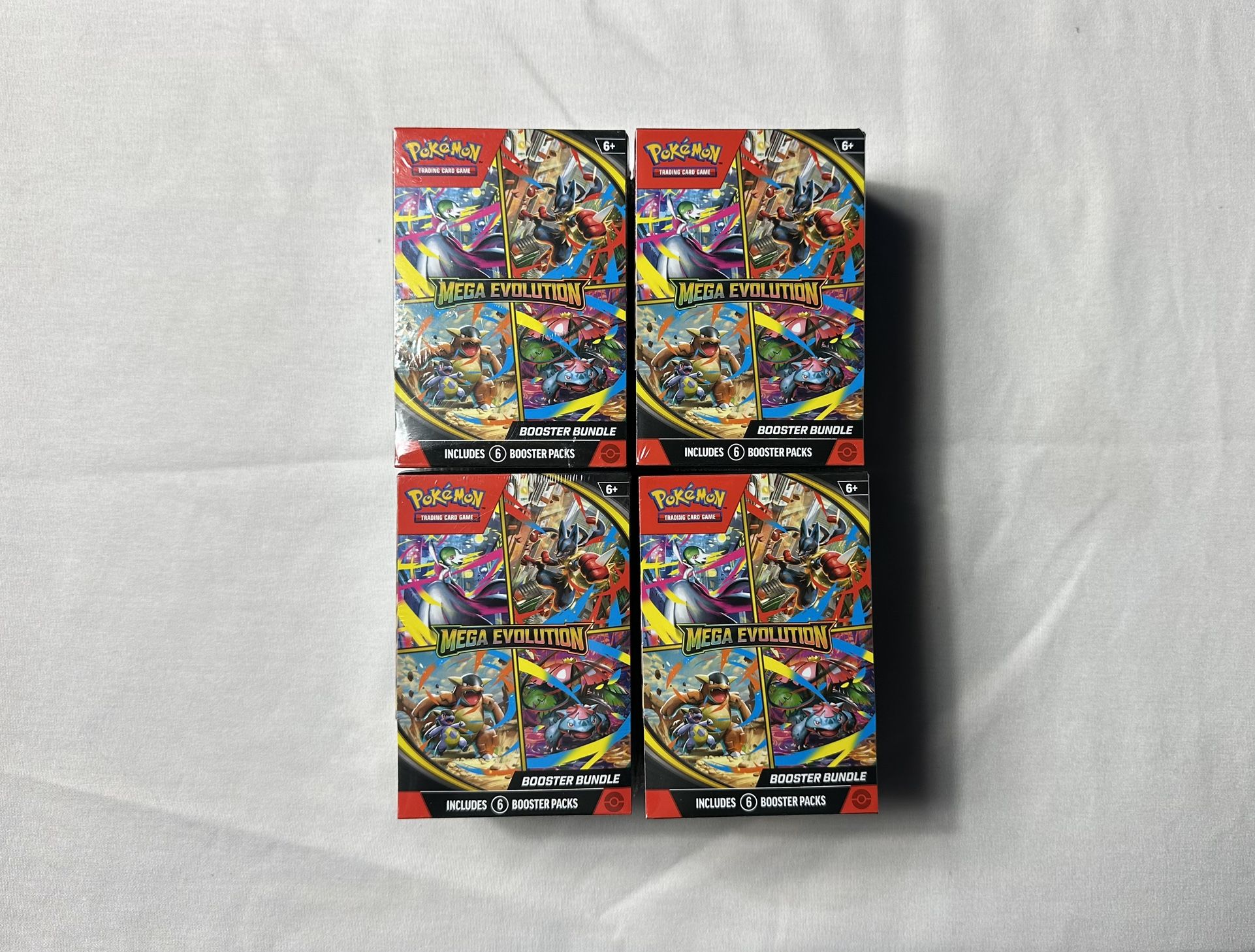 SEALED Pokemon Mega Evolutions Booster Bundle - Lot Of 4