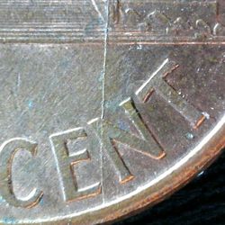 35SX2 NICE DIE CRACK ERROR REVERSE OF 1994 LINCOLN CENT