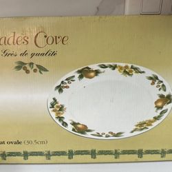 Vintage Cades Cove Stoneware Platter
