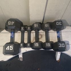 Fitness Gear Cast Iron Hex Dumbbells 