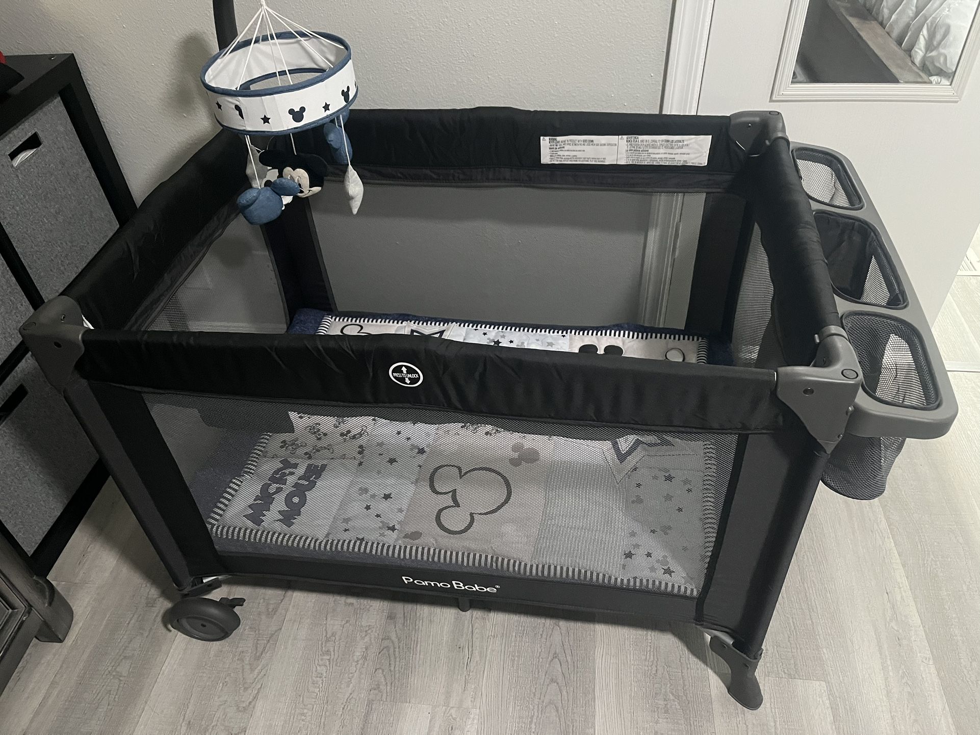 4-in-1 Playpen With Bassinet And Changing Table