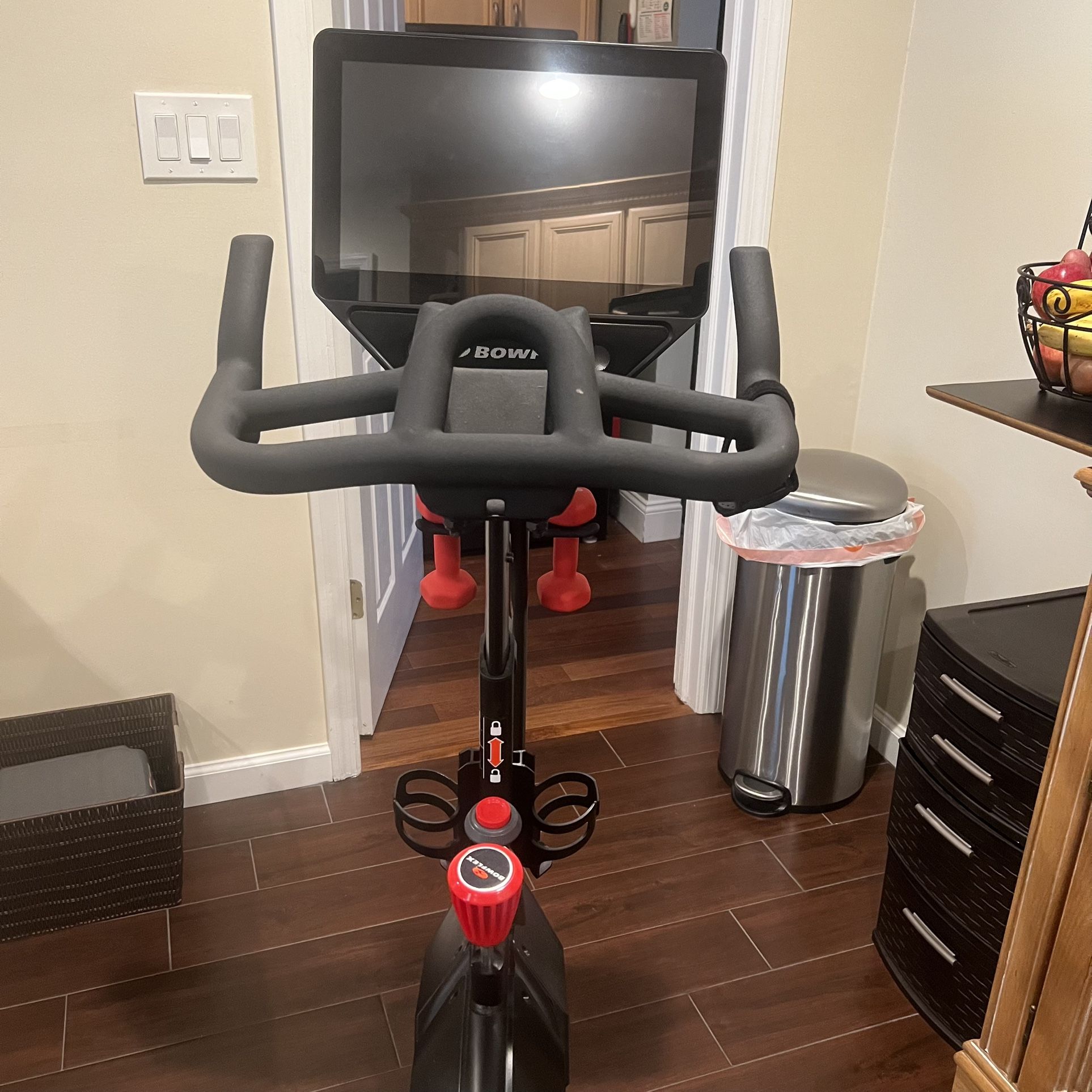 Bowflex Exercise Bike With Console And Kettlebell