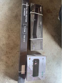🎬 Complete Home Theater Setup – Projector + Screen + Soundbar (Brand New!)