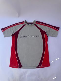 Palace Jersey Tee - Mens M, Grey and Red