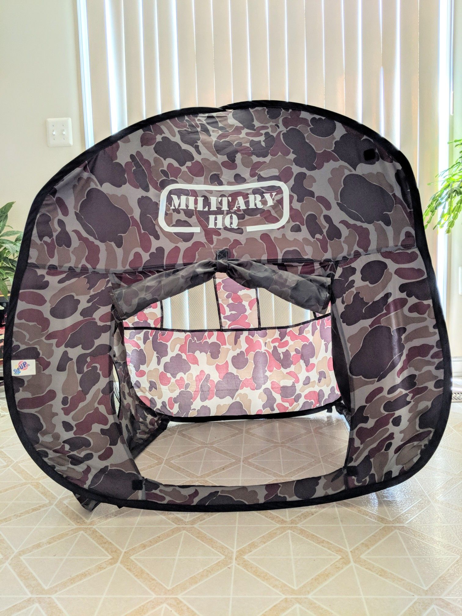 Pop up Kids Tent Military HQ