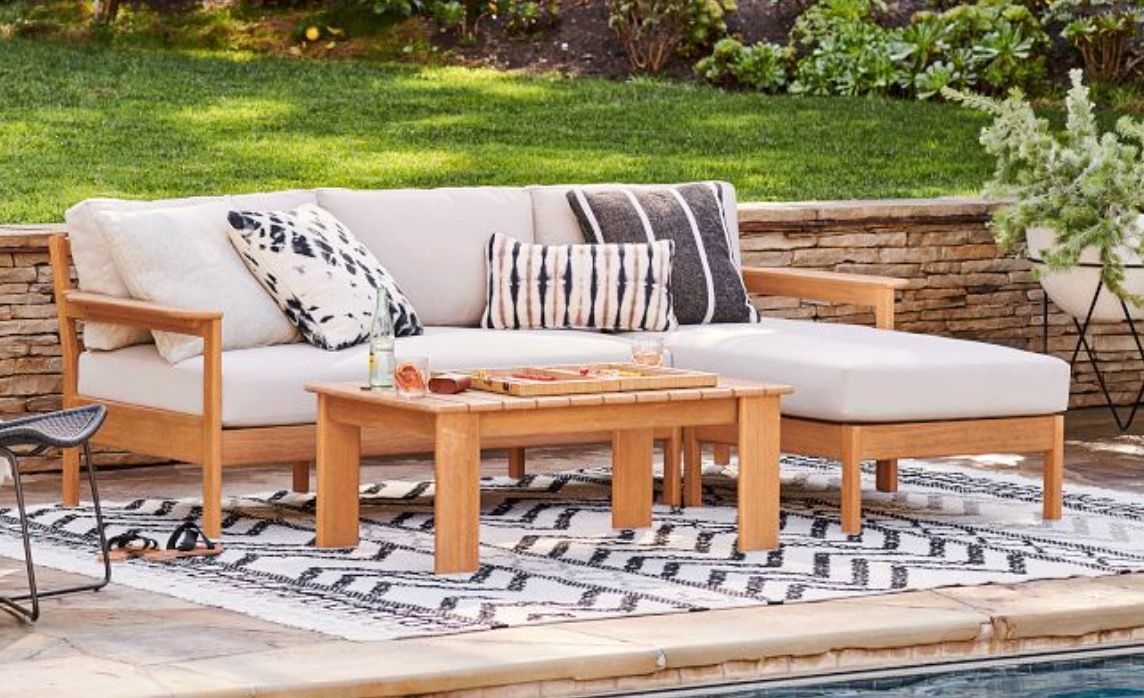 West Elm Outdoor Patio 3 Piece Furniture Set