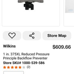 Reduced Pressure Principle Backflow Preventer