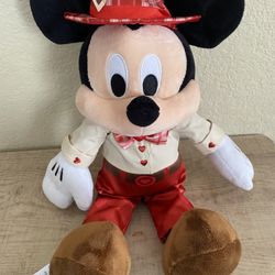 Disney’s valentine, Mickey mouse, plush