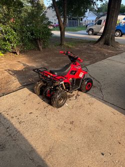 SuperMach 110cc ATV 4-Wheeler – Red