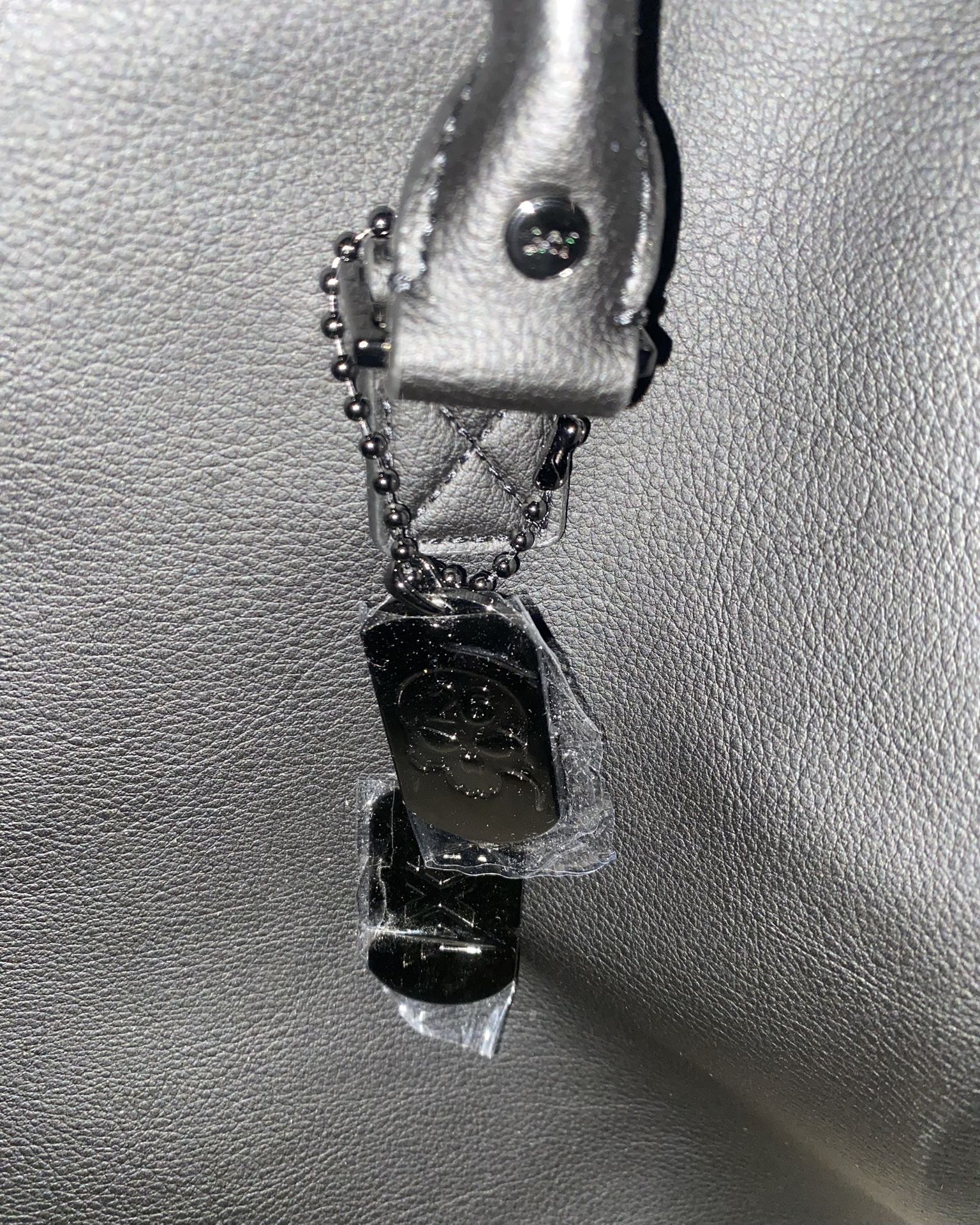 Black Leather Purse From Nordstrom’s Rack 2 Skull Charms On It