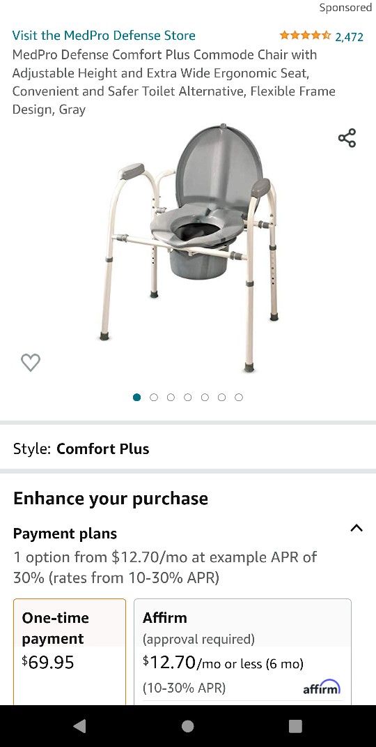 Commode Chair And Transfer Shower Chair