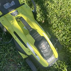 RYOBI 13 in. 11 Amp Corded Electric Walk Behind Push Lawn Mower W Bag