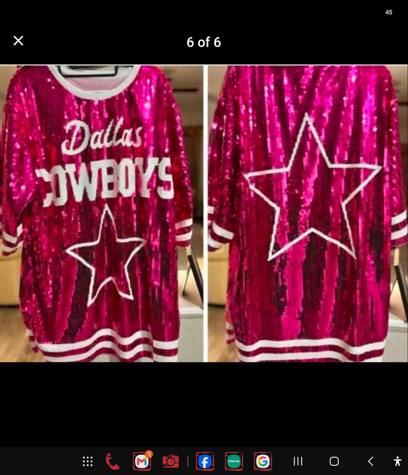 Dallas Cowboys Pink Sequin Jersey Dress for Sale in San Antonio, TX ...