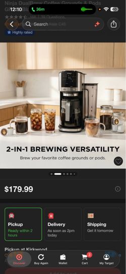 Brand new ninja coffee machine
