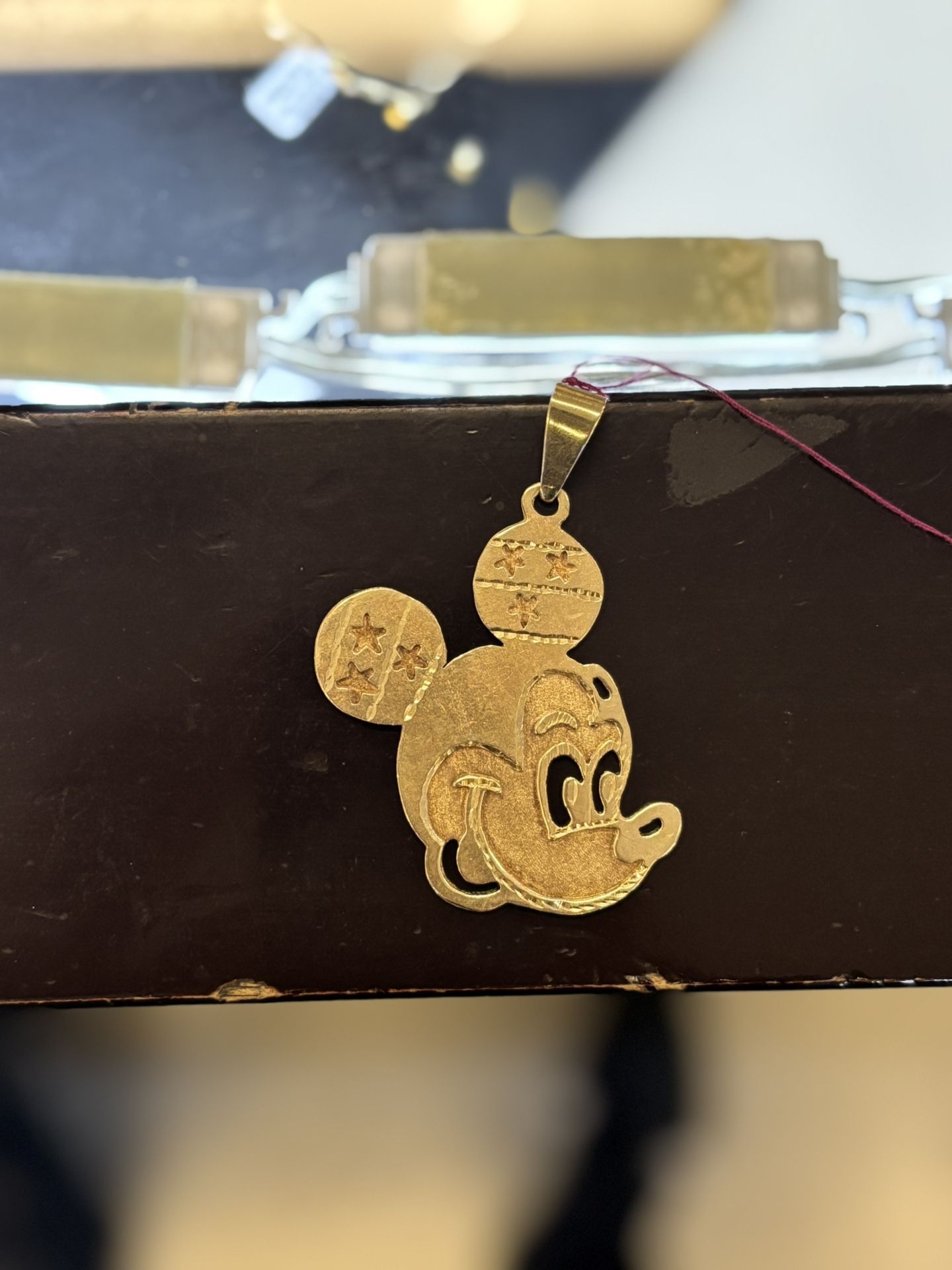 10kt Gold Mickey Mouse Pendant 